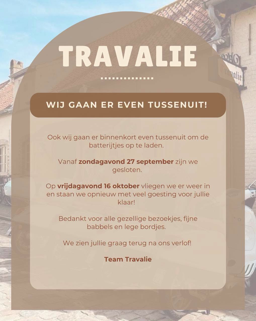 Uitzonderlijke sluitingsdag